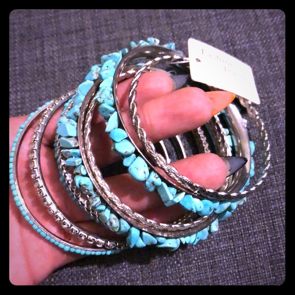 NWT 9 bangle bracelets